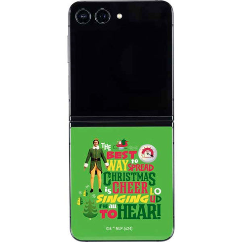 Elf Spread Christmas Cheer Galaxy Z Flip5 5G Skin